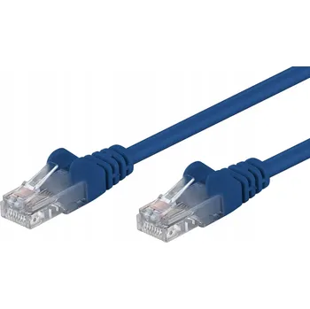 Síťový kabel Patchcord Goobay U/UTP 5e RJ45 / RJ45 20 m modrý