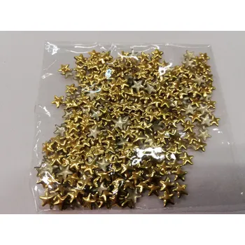 Vánoce Dekorační hvězdičky 0,5cm - zlaté