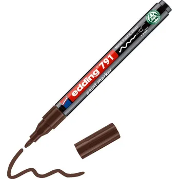 Lakový popisovač Edding 791 PCR, 1-2mm, hnědá