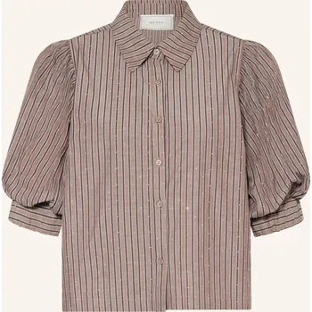 Dámská halenka Neo Noir Dámská Košile Etta S Ozdobnými Kamínky, hnědá /...