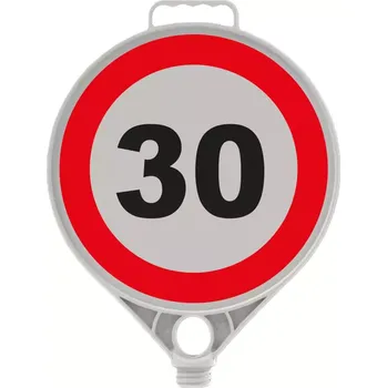 Dopravní značka Plastová (PPC) dopravní výstražná značka "Nejvyšší povolená rychlost 30 km" FLOMA - 28 x 28 cm
