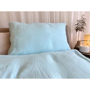 Povlečení Mušelínové povlečení mint - 140x200 + 70x90 cm (standard)