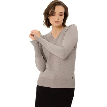 Dámské oblečení Dámský svetr VOLCANO-S-NELI-102M-BEIGE MEL Béžová M