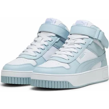 Dámské tenisky Boty PUMA CARINA STREET MID kožené platforma vysoké světle modrá 38.5