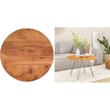 Konferenční stolek 5 cm, Stolová deska, Ø50x2, masivní akáciové dřevo, kulatý