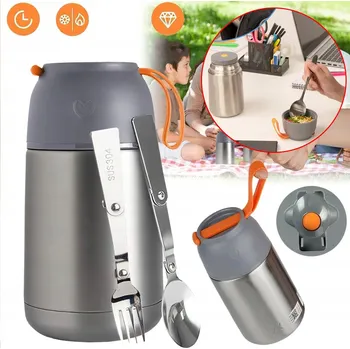 Termoska TERMOSKA NA POSIŁKI 650ML STALOWY TERMO NÁDOBA PREMIUM KVALITA