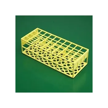 LP Italiana Autoklávovatelný stojánek Barva: Žlutá, Varianta: Pro 40 zkumavek (do průměru 21 mm)