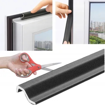 Těsnění do okna a dveří Těsnění do oken SAMOLEPICÍ pro standardní a střešní okna z PVC, univerzální, 4 m Černá 21x2x4000