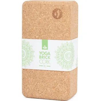 podložka na cvičení Korková kostka na jógu Bodhi Cork Brick XL – blok na cvičení fitness