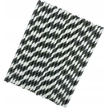 Jednorázové nádobí Brčka papírová AGPOL 25 ks