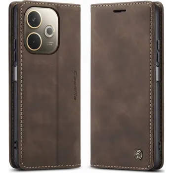 Pouzdro na mobilní telefon Pouzdro s klopou Caseme pro Oppo A5 Pro 5G, hnědé