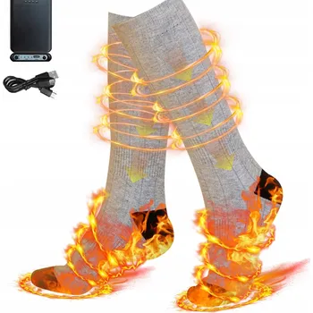 Pánské ponožky VYHŘÍVANÉ ELEKTRICKÉ PONOŽKY TERMO PONOŽKY OHŘÍVAČE NA NOHY 5000MAH