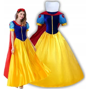 Karnevalový kostým Sněhurka žlutá 146/152