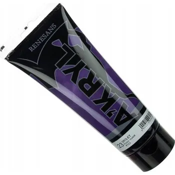 Vodová barva Akrylová Barva a'kryl Renesans 200 Ml fialová umělecká malířská