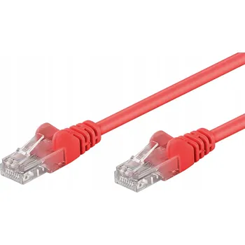 Síťový kabel Patch kabel Cat 5e U/UTP RJ45/RJ45 15m červený