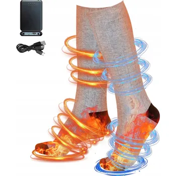 Powerbanka VYHŘÍVANÉ PONOŽKY 5000 MAH USB NABÍJECÍ, 4 ÚROVNĚ OHŘEVU AŽ DO 60 °C