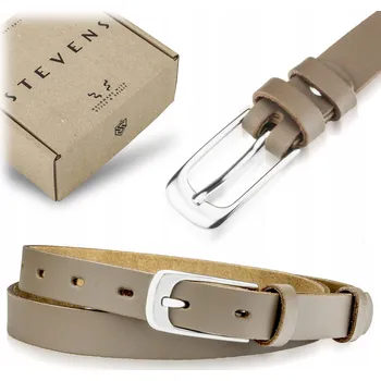 Opasek DÁMSKÝ KOŽENÝ PÁSEK STEVENS BÉŽOVÝ KŮŽE Q1-Y