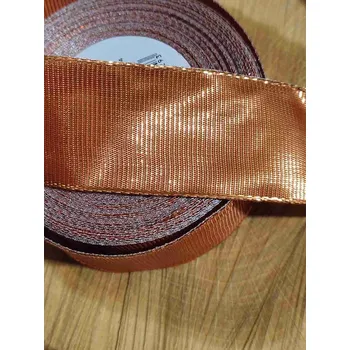 Stuha Stuha s drátem šíře 40 mm barva hnědá rezavá