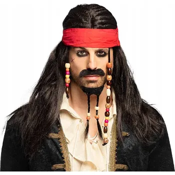 Karnevalová paruka Boland Pirát hnědá