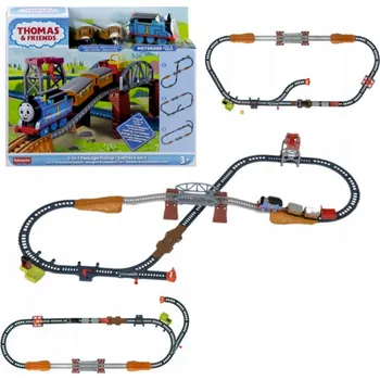Vláček a vláčkodráha THOMAS & FRIENDS 3v1 Vláčkodráha Tomáš a Přátelé SADA Tratí Fisher-Price