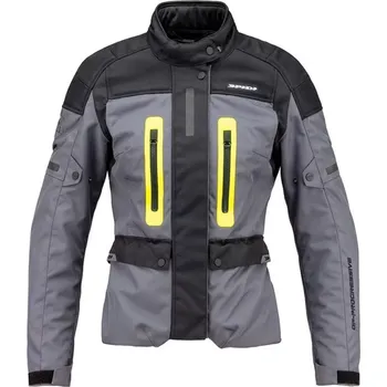 Moto bunda SPIDI TRAVELER 3 LADY bunda dámská černá/šedá/žlutá fluo