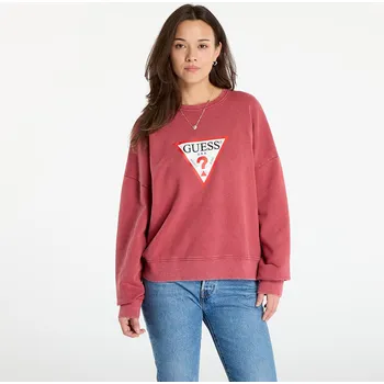 Dámské oblečení Mikina Guess Jeans Cn Os Iconic Tria Washed Red M
