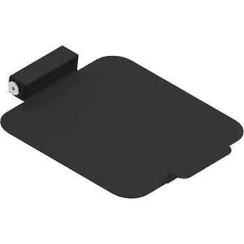 Odpadkový koš Alda Víko pro koš EKO WALL Station a EKO STAR Station, lakovaná ocel, černá