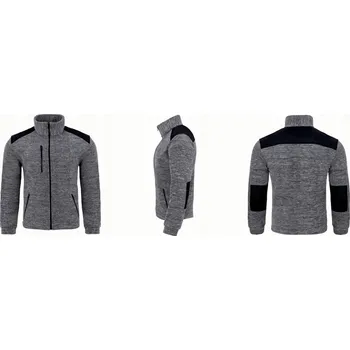 Pánská mikina PRACOVNÍ FLEECE mikina fleecová FLRA340 GM-BK M
