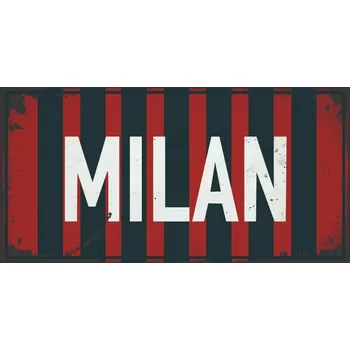 Plechová cedule Ceduľa značka Milan 30x15cm