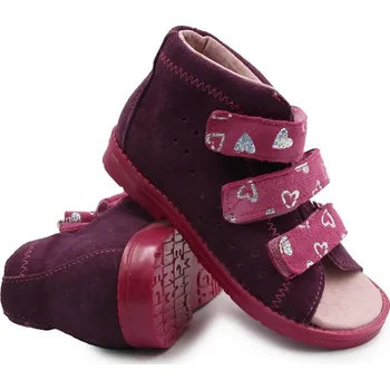 Dívčí sandály Ortopedické sandály s vysokou patou do školky Dawid 003 velikost 27