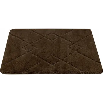 Koupelnová předložka KOUPELNOVÁ PŘEDLOŽKA ROHOŽKA HNĚDÁ PROTISKLUZOVÁ MĚKKÁ MORENO 60x100 cm
