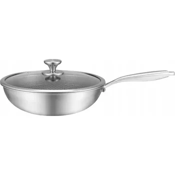 Pánev Wok Edenberg HLUBOKÁ PÁNEV WOK S POKLICÍ 30cm 5.2L 30 cm