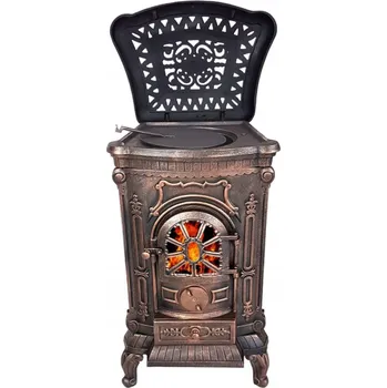 Krbová kamna Ingrid - 9 - 11kW 2 STĚNY zlatá