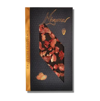 Čokoláda Nizuma - Hořká čokoláda 70,5% s jahodami 125g