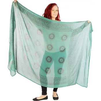 Šála Sarong / pareo / plážový šátek Sounds of the Sun - Dark Green, Sittar.cz