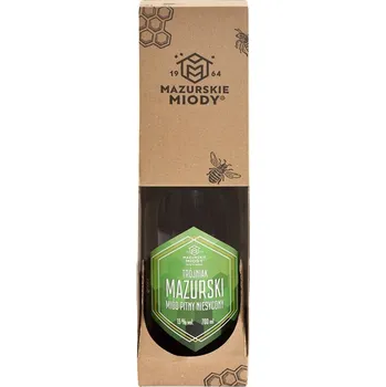Medovina Mazurskie Miody - Mazurski - Miód pitny Trójniak - niesycony (v dárkovém boxu) - 0,7 l 13%