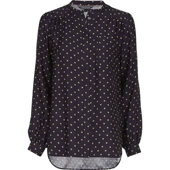 Tommy Hilfiger Blouse - SYLVIA BLOUSE LS dark blue Tommy Hilfiger černá 2828340