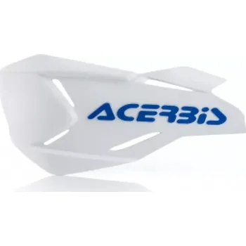 Chránič ruky pro motocykl ACERBIS náhradní plast k chráničům páček X-FACTORY bílá/modrá