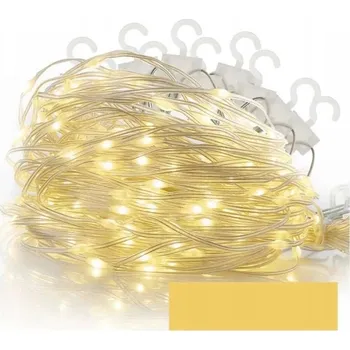 Vánoční světelný řetěz LED SVĚTELNÝ ZÁVĚS / KURTINA 240 LED 1,7x2m TEPLÁ BÍLÁ IP44 8 PROGRAMŮ
