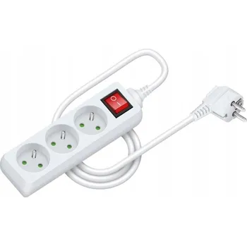Prodlužovací kabel Prodlužovací Kabel s přepěťovou ochranou Retlux 1,5 m, 3 ks bílý