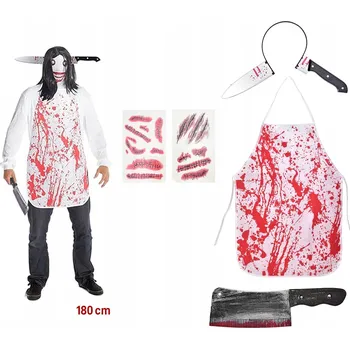 Karnevalový kostým KOSTÝM Halloween pro dospělé řezník doplňky komplet