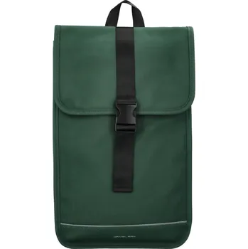 Městský batoh Trendy dámský pogumovaný batoh Valentis, tmavě zelená