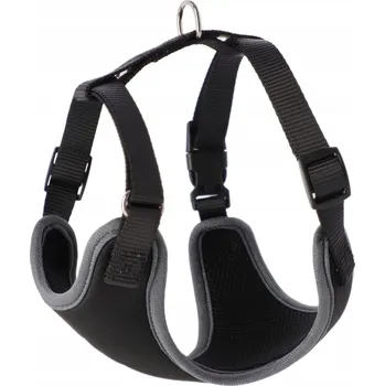 Postroj pro psa Dingo Beztlakové postroje s dvoupásmovým nastavením XS ČERNÉ