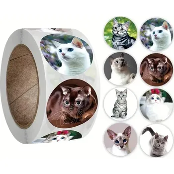 samolepka BAF Mini nálepky pro děti Kočka 500 kusů