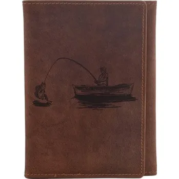 Pouzdro na rybářské vybavení Mercucio Dokladovka Světlehnědá Vzor 70 Rybář V Loďce