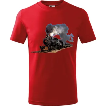 Chlapecké tričko Parní mašina Barva: Zelená, Velikost dětská: 122/ 6 let