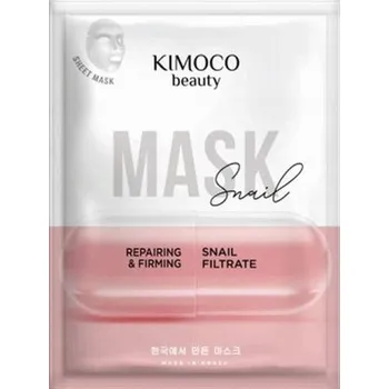 Pleťová maska Kimoco Zpevňující pleťová maska se šnečím extraktem textilní maska