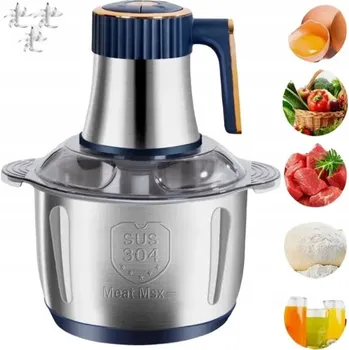 ELEKTRICKÝ MIXÉR NA MASO A ZELENINY MULTIFUNKČNÍ OCELOVÝ