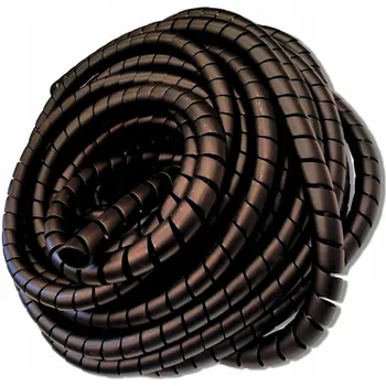 Brzdová hadice Ochrana kabelů - spirálová pružina 22-27mm PVC, ČERNÁ; pro hadice - 1 metr