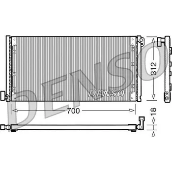 Výparník klimatizace Kondenzátor, klimatizace DENSO DCN12001